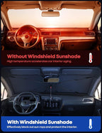 ☀️ Keeps Your Car Cool & Protects Interior from UV Damage | واقي شمس للزجاج الأمامي للسيارة