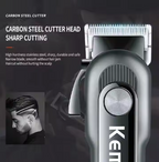 Professional Hair & Beard Trimmer for Men – Cordless Rechargeable Grooming Tool