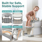 2-in-1 Toddler Potty Training Seat for babies with Step Stool Ladder