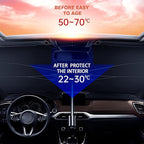 ☀️ Keeps Your Car Cool & Protects Interior from UV Damage | واقي شمس للزجاج الأمامي للسيارة